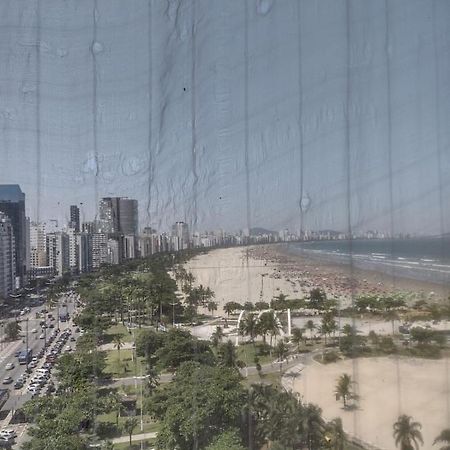 Pe Na Areia Em Santos! Que Vista Mar! Santos (Sao Paulo) Exterior photo