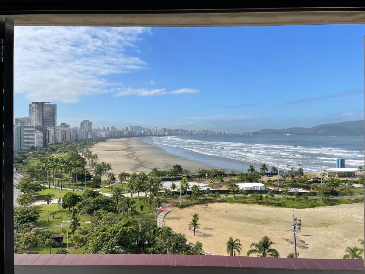 Pe Na Areia Em Santos! Que Vista Mar! Santos (Sao Paulo) Exterior photo
