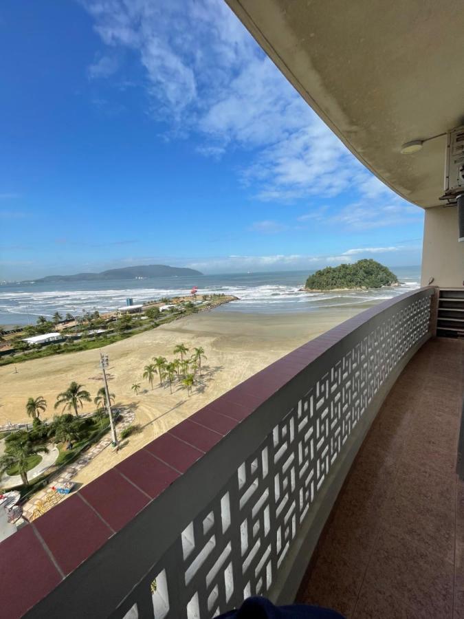 Pe Na Areia Em Santos! Que Vista Mar! Santos (Sao Paulo) Exterior photo