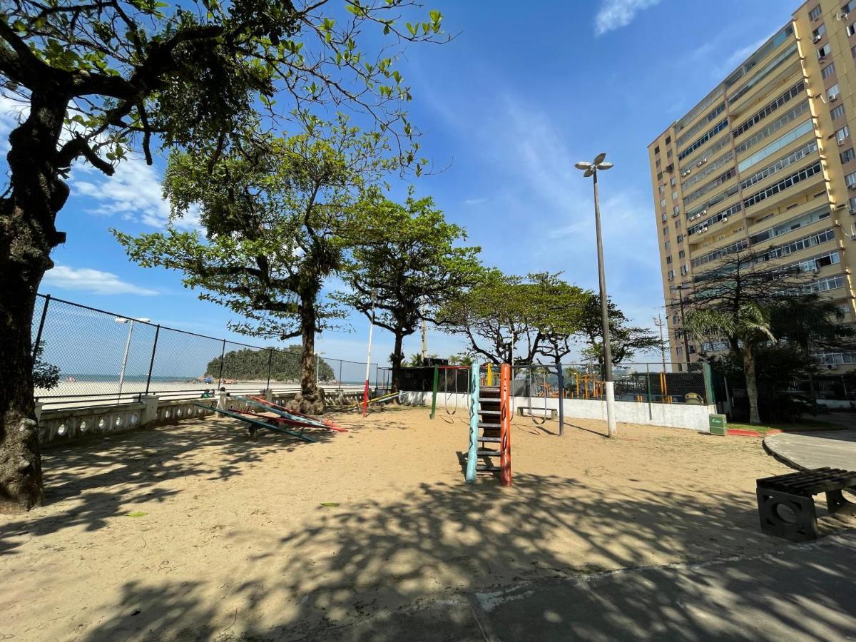 Pe Na Areia Em Santos! Que Vista Mar! Santos (Sao Paulo) Exterior photo